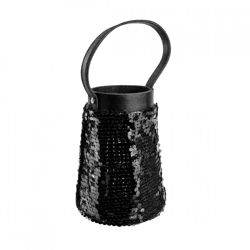 Laterne Lofty Glam Kegel schwarz 20 cm