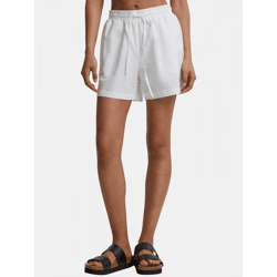 leichte Urban Classics Damen Shorts Kordelzug Taschen 105 g/m² mit Baumwolle Weiß