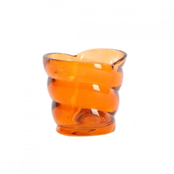 Light & Living Malea Tealight Holder, Orange, 10 cm