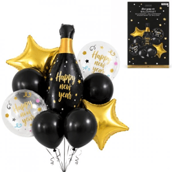 Luftballons „Happy New Year“, 9 Stück