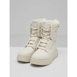 moderne Buffalo Damen Boots Beige