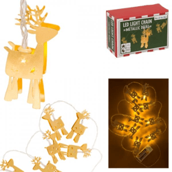 Out of the Blue LED-Lichterkette „Rentier“, batteriebetrieben, 184 cm