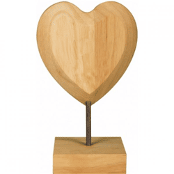Paper Dreams Holzherz ohne Aufschrift – zum Selbermachen – 18 cm