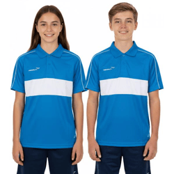 PENALTY Polo Matis Jr Kinder Polo-Hemd aus schnelltrocknendem DRY ON-Material Sport-Shirt 310703-6041 Blau/Weiß