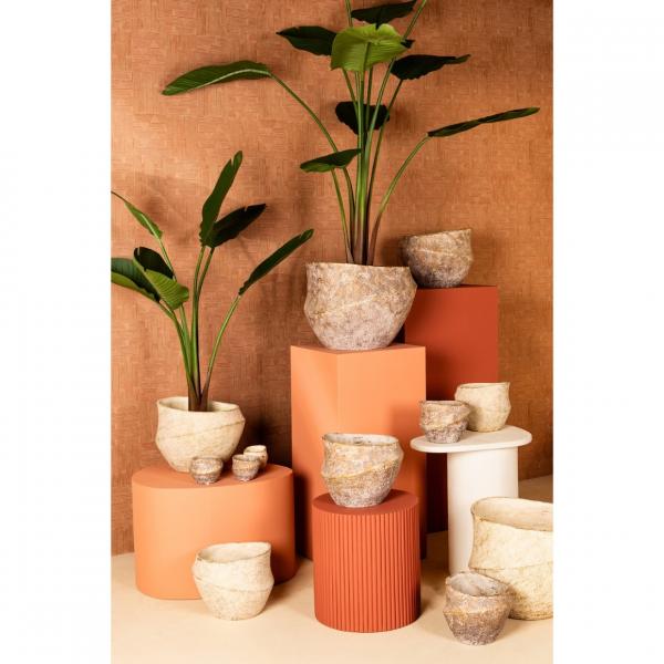 PTMD Blumentopf Rishell Big L, bronzefarben, 43 cm