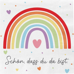 Servietten Regenbogen, 20er Pack