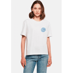 sportliches Miss Tee Damen T-Shirt Oversize 200 g/m² mit Baumwolle Weiß