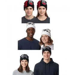 Star Wars Beanie für Damen oder Herren Strick-Mütze in Einheitsgröße Fan Artikel Winter-Mütze in Schwarz oder Weiß