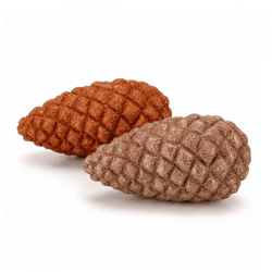 Image Jingle Pinecone copper colored 13 cm 2 assorted