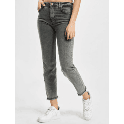 stylische 2Y Premium Damen Jeans Slim Fit Stretch Reißverschluss mit Baumwolle Grau
