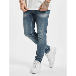 stylische 2Y Premium Herren Jeans Skinny Fit Stretch mit Baumwolle Blau