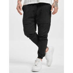 stylische 2Y Studios Herren Jeans Stretch Kordelzug mit Baumwolle Schwarz