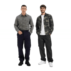 Stylische Brandit Cargo-Hose Outdoor-Hose mit Cargo-Taschen Alltags-Hose Dunkelblau oder Schwarz