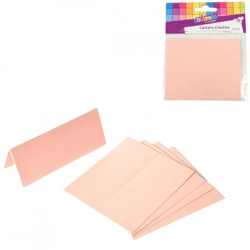 Tischkarten rosa 10 cm 5 Stk.