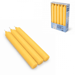 Tafelkerzen ockergelb 2 x 16 cm 10er Set