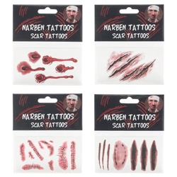Halloween Temporary Tattoos on Sheet 4/s, 6 cm x 10.5 cm