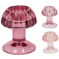 Teelichthalter Nova Mushroom Sweets Rosa 9 cm