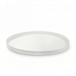 Teller rund Metall weiß 31,5 cm