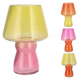 Vase Bicolore orange 25 cm 4 Stück sortiert