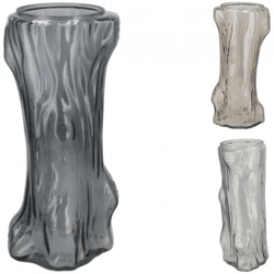 Vase Baum grau 29 cm 3 Stück sortiert