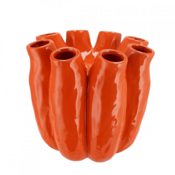 Vase Luna Rohr orange 19 cm