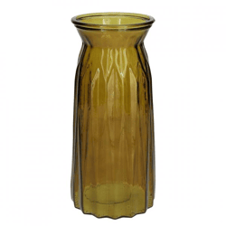 Vase Rubin moosgrün transparent 24 cm