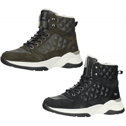 Vielseitige MUSTANG Stiefelette Schnürschuhe für Damen Winter-Booties 1438-603 Grün oder Schwarz