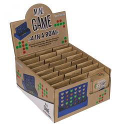 Vier in einer Reihe - Mini-Spiel im Display - 6 x 10 cm