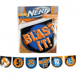 Fahnenleine Nerf blau/orange 400 cm