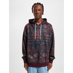 weicher Just Rhyse Herren Hoodie Kordelzug Kapuze Braun
