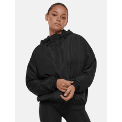 weicher Urban Classics Damen Pullover Taschen Kapuze 83 g/m² Schwarz