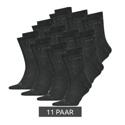 11 Paar HEAD All Sports Socken Damen und Herren Trainings-Socken Sport-Strümpfe 701236921 001 Schwarz