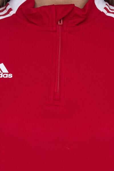 adidas Tiro21 Damen nachhaltiger Troyer-Pullover mit Logo Alltags-Pullover mit AEROREADY-Technologie GM7317 Rot