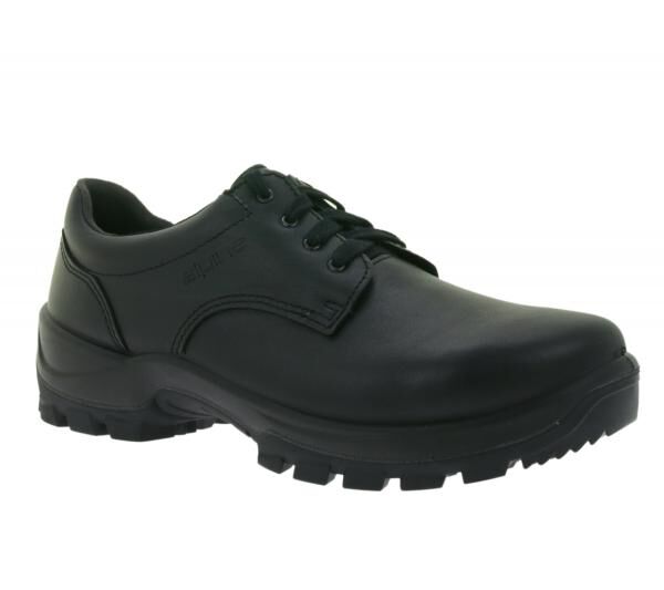 Alpina Kapla Damen & Herren Arbeits-Schuhe mit herausnehmbarer Sohle Sicherheits-Schuhe Echtleder-Schuhe 69012 Schwarz