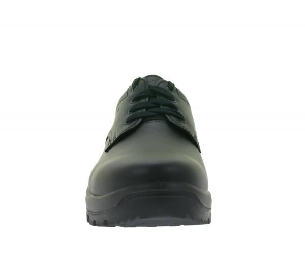 Alpina Kapla Damen & Herren Arbeits-Schuhe mit herausnehmbarer Sohle Sicherheits-Schuhe Echtleder-Schuhe 69012 Schwarz