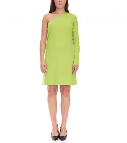 Aniston CASUAL Damen Sommer-Kleid modisches One-Shoulder-Kleid Mini-Kleid 71366612 Gr&uuml;n