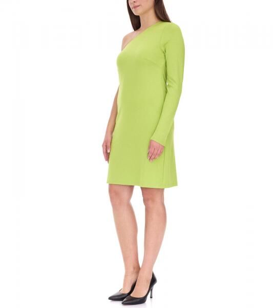 Aniston CASUAL Damen Sommer-Kleid modisches One-Shoulder-Kleid Mini-Kleid 71366612 Gr&uuml;n