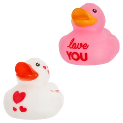 Badeente Love, 2/s, ca. 6cmH