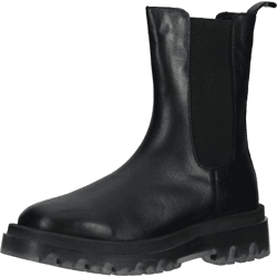 Bequeme LAZAMANI Stiefelette Schlupfschuhe für Damen 67.071 black Schwarz