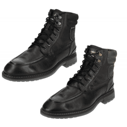 Bequeme Pantofola d´Oro Stiefelette Echtleder Schnürschuhe für Herren 10233053 Schwarz oder Braun