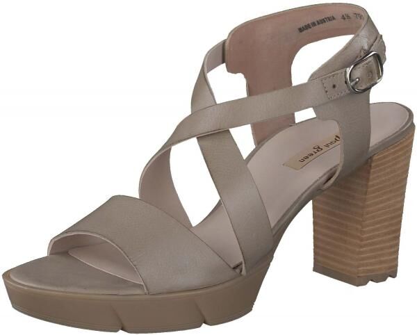 Bequeme paul green Sandalen Sandalen f&uuml;r Damen 7924-053 Gr&uuml;n