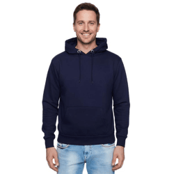 Bequemer Kapuzen-Pullover für Herren in Regular Fit-Passform Hoodie Sweater 19161 Blau