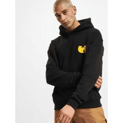 bequemer Mister Tee Herren Hoodie Kordelzug Rippbündchen 460 g/m² mit Baumwolle Schwarz