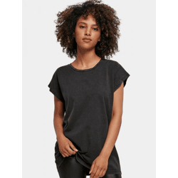 bequemes Build Your Brand Damen T-Shirt 160 g/m² mit Baumwolle Schwarz