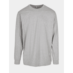 Comfortable Build Your Brand Men's Sweatshirt with Ribbed Cuffs, 200 g/m², Cotton Blend, Gray