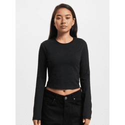bequemes DEF Damen Sweatshirt mit Baumwolle Schwarz
