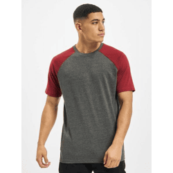 Comfortable DEF Men's T-Shirt with Cotton, Gray/Red