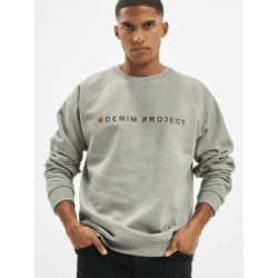 Comfortable Denim Project Men's Sweatshirt, Ribbed Denim with Cotton, Green