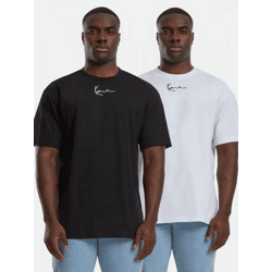 bequemes Karl Kani Herren T-Shirt mit Baumwolle Schwarz/Weiß