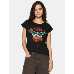 Comfortable Merchcode Women's T-Shirt, 140 g/m², Cotton, Black